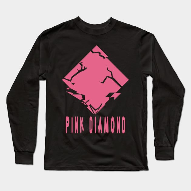 Shattered Pink Diamond Long Sleeve T-Shirt by DShadow